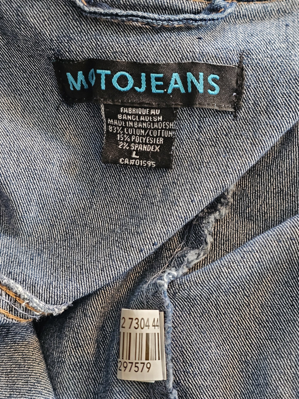❗️ Women’s Blue MOTO Denim Jacket - Classic Trucker DISTRESED Style ❗️ - Picture 5 of 13